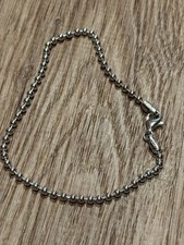 925 Sterling Silver Small Bead Ball Bracelet for Women Girls