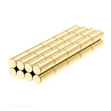 4 x 10 mm Neodymium Rare Earth Metric Cylinder Magnets N52 (40 Pack)