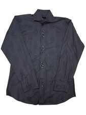 Bogosse Men's Long Sleeve Blue Button Down Shirt Size 4 Large Great Condition