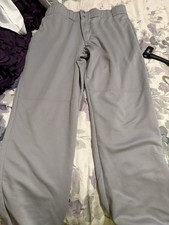 Vintage Baseballhose Herren grau 34 Erwachsene