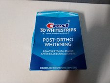 Crest 3D Whitestrips Post-Ortho Whitening 16 Strips Exp 12/2027 not perfect