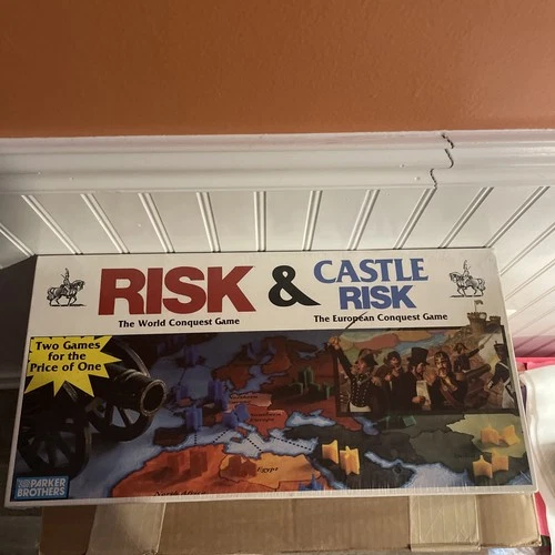 1990 Risk & Castle Risk Board Games -vintage  2 in 1 SEALED Parker Brothers