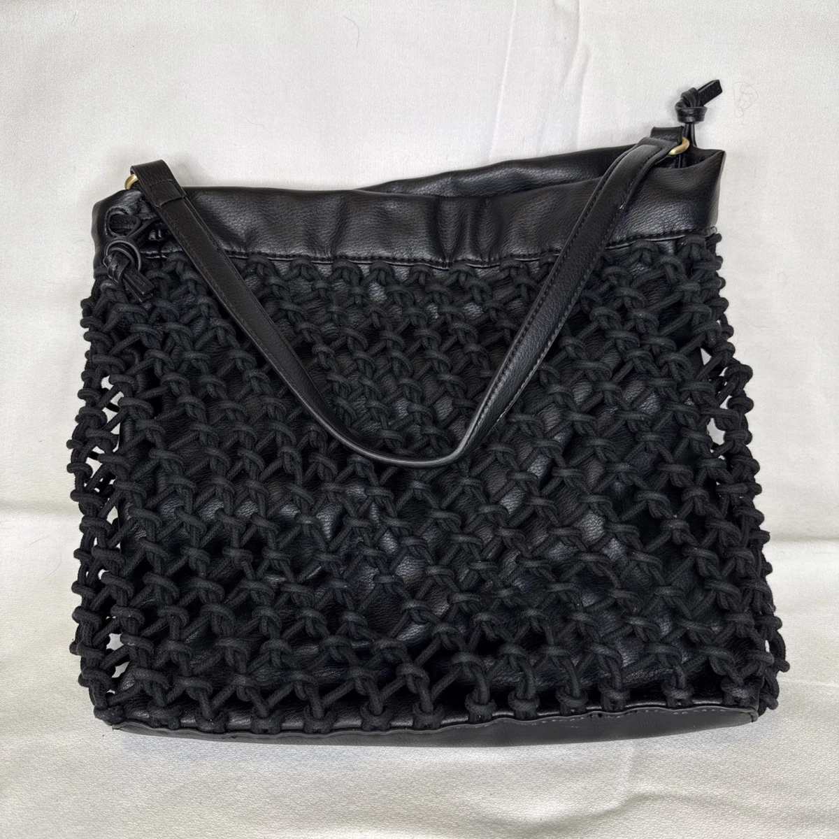 elizabeth and james Drawstring Leather Exterior Bags 
