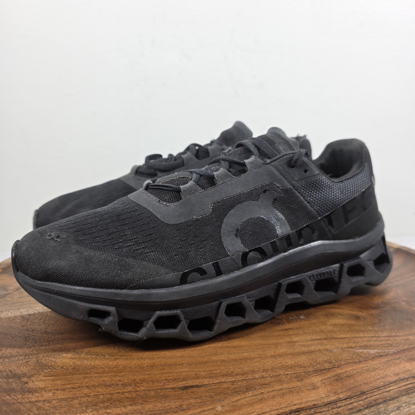 On Cloud Cloudmonster Void Mens Triple Black Size… - image 2