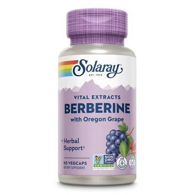 4/28 SOLARAY Berberine 250mg - Berberine Supplement for a Healthy, Active Lifest