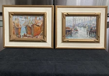 Pair Of Listed California Artist Werner Seeholzer. Los Angeles ,San Fransisco