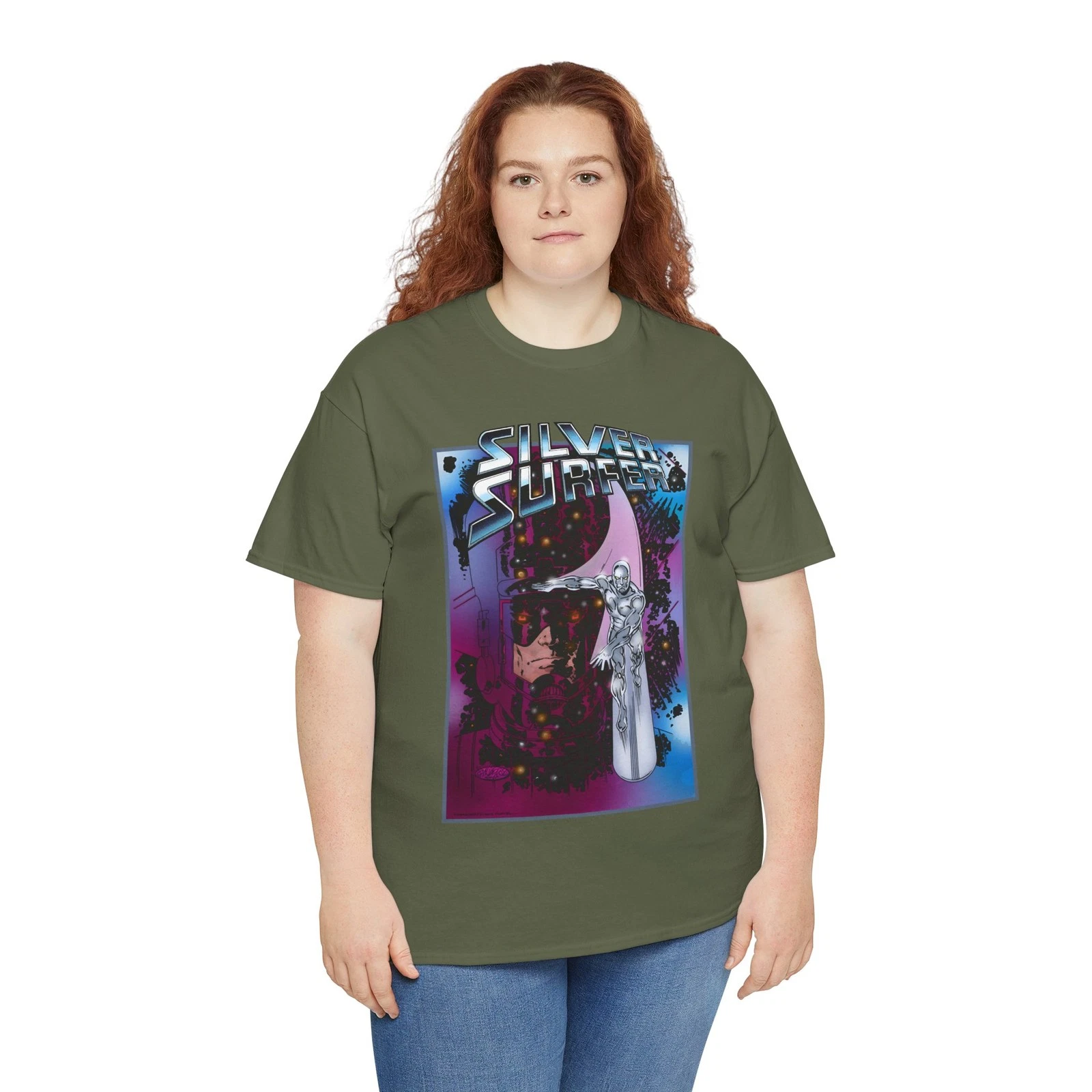 Silver Surfer & Galactus T-Shirt - John Byrne Art - Marvel Comics