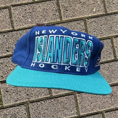 Vintage 90s New York Islanders Apex One NHL Wool Blend SnapBack Hat NWT Rare