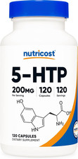 5-HTP 200Mg, 120 Vegetarian Capsules 5-Hydroxytryptophan - Non-Gmo  Gluten Fr