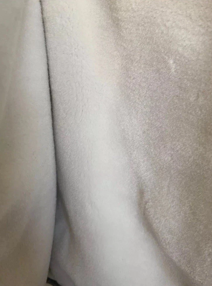 Patch fatte a mano giacca jeans unica con pelliccia sintetica all'interno in stile Gucci M