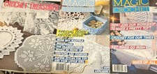 Lot of 3 Crochet Magazines - magic crochet  Crochet Treasures 1986, 89, 91
