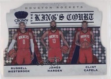 2019 Crown Royale The King's Court Blue 30/75 Clint Capela James Harden #12 im4