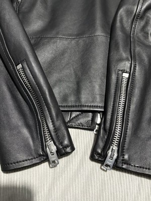 20”x23.75” Coach Racer Leather Jacket Moto Biker 5 Zip Archive