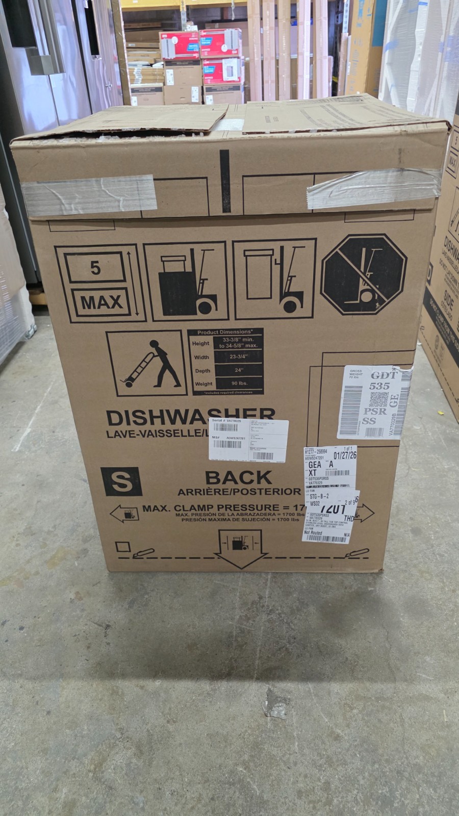 GE GDT535PSRSS 24" Built-In Dishwasher Stainless Steel Dry Boost Steam Sanitize 3