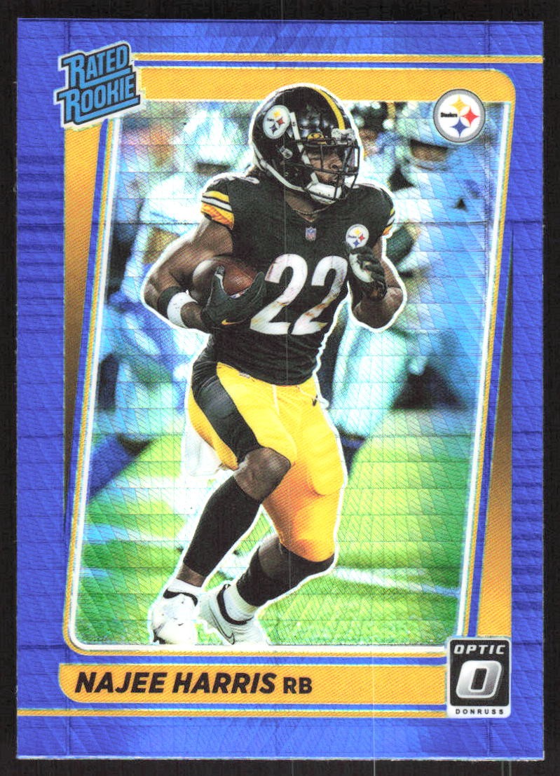 1853J 2021 Donruss Optic #213 Najee Harris Blue Hyper