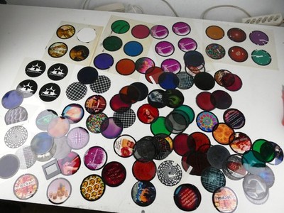 100 ''Gobo'' Projektor Bilder Dia Film Folie diverse Muster Raster Bilder To-9912