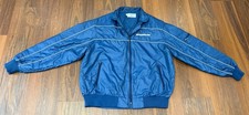 Vintage Michelin Men's Size L Full Zip Long Sleeve Embroidered Jacket USA Made