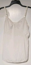 Vintage Camisole White Vanity Fair Shadowline Size 38 Nylon Lace