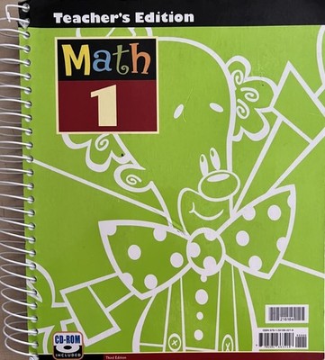 Math Teacher Book Grd 1 3rd Edition