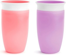 Miracle 360 Cup: Spill-Proof 10 oz Sippy Cups for Ages 12 - 2 Pack