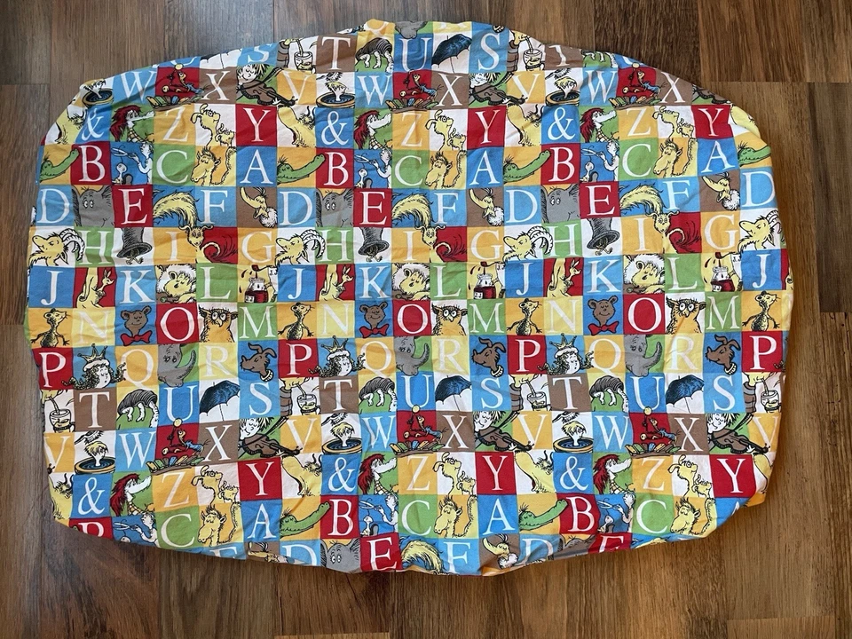 Dr. Seuss Trend Lab Edredón Y Sábana Ajustable Cuna Abc 100% Algodón Foto 4 de 4