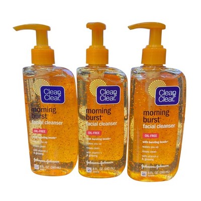 3-Pack Clean & Clear Morning Burst Facial Cleanser Oil-Free Original Formula