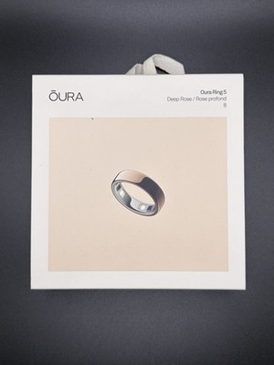 Oura Ring 5 Rose Gold Size 8 Smart Ring Health Tracker New Sealed