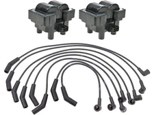 Ignition Coil and Spark Plug Wire Set For 1999-2004 Land Rover Discovery RW225MM