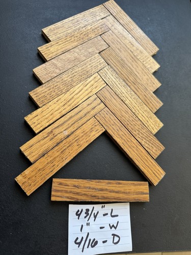 Vintage Honey Oak Parquet Wood Flooring/Craft Fingers Reclaimed - 100 Pack