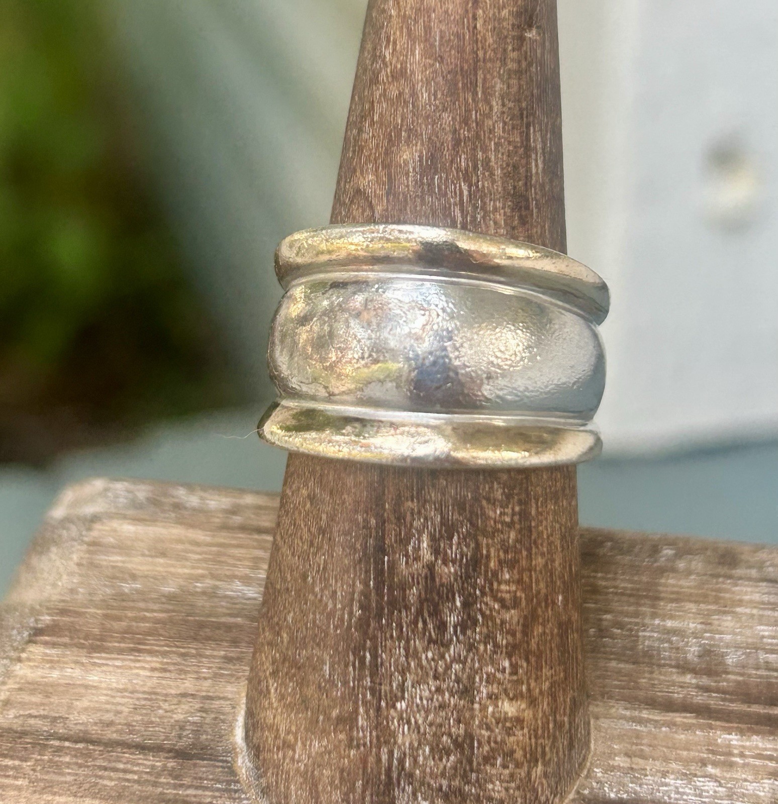 Sterling Silver Seta Ring Two Tone Gold Silver 92… - image 6