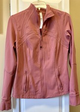 LULULEMON Define Luon Jacket Full Zip Rose Pink Size 10