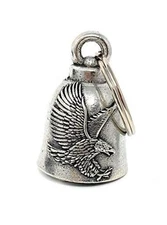 Bravo Bells - Eagle Motorcycle Biker Bell Accessory or Key Chain for Luck - 