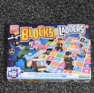 Block Tech Blöcke & Leitern Brettspiel für Alter 5+ Jahre Bauset komplett