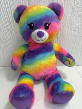 Build A Bear Rainbow Friends Multi-Color Teddy Bear Plush 17  Stuffed Toy 2018