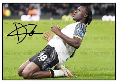 11436. David Ozoh Signed Pictures A4 Prints Crystal Palace Derby County