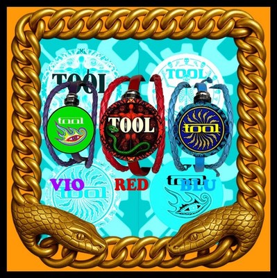 TOOL BAND  VICARIOUS SET   THREE NEW WAVE COLOR BRXCLETS  