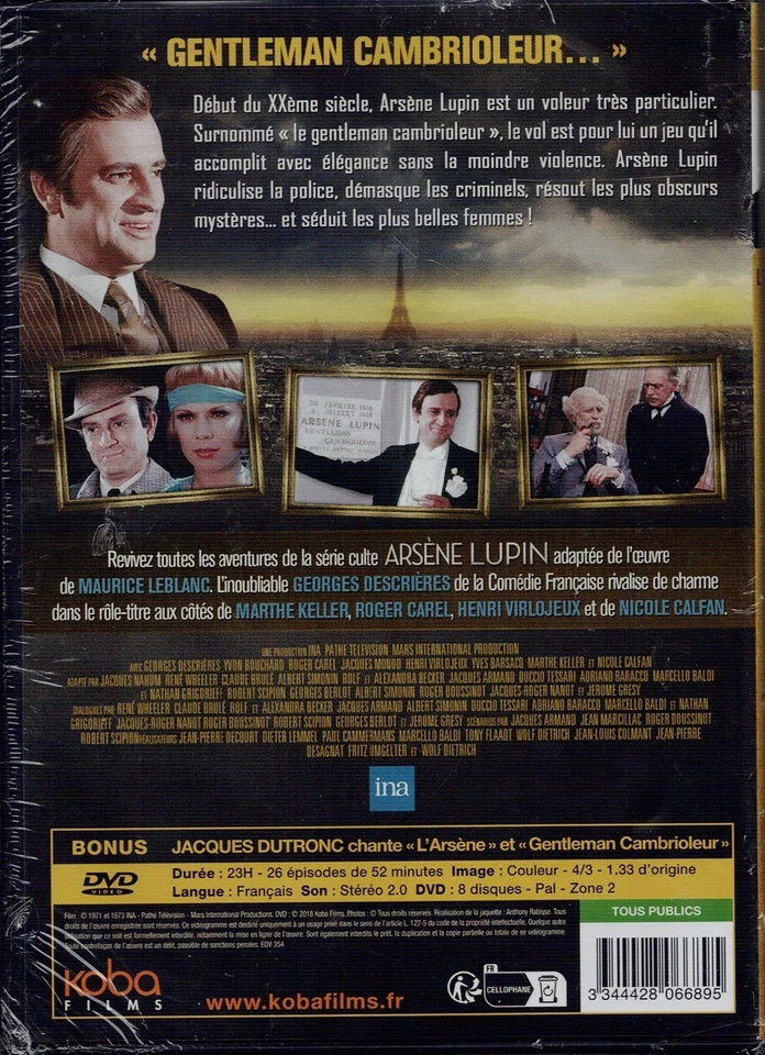 Arsène Lupin l'intégrale  8 DVD Neuf sous blister - Photo 2/2