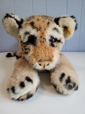 Large Vintage Steiff Pasha Tiger 0870/60 21  Plush Made in West Germany