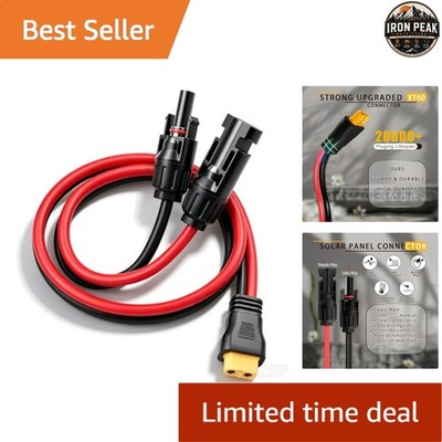 Solar Panel To XT60 Cable For EcoFlow Delta 2 Pro 2FT 10AWG MC4 Adapter