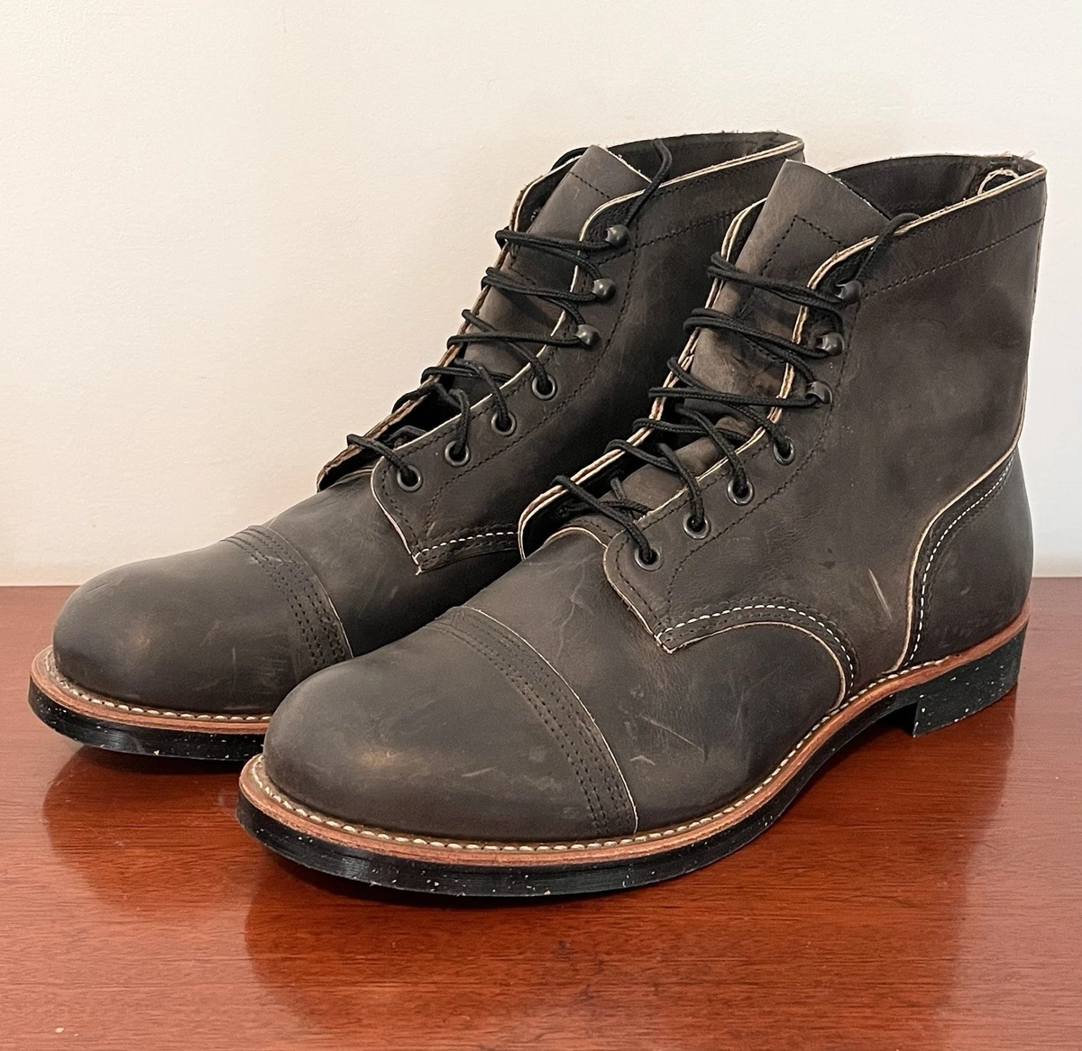 Red Wing Shoes Red Wing Iron Ranger Gray Boots for Men for Sale