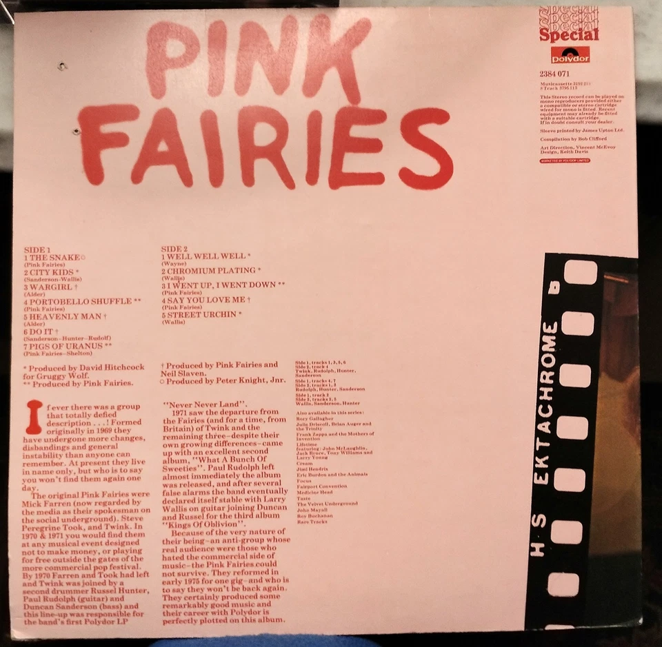 PINK FAIRIES SELF TITLED UK IMPORT BEST CUTS COMPILATION  RADIO COPY VINYL NM - Image 2 of 4
