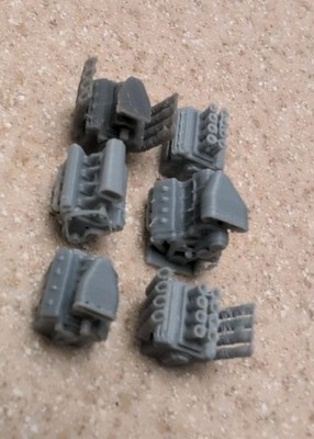 Hot 1/64 Blown Ford GM V8 Engine big  Block 396 427 350 Custom Garage Wheels USA
