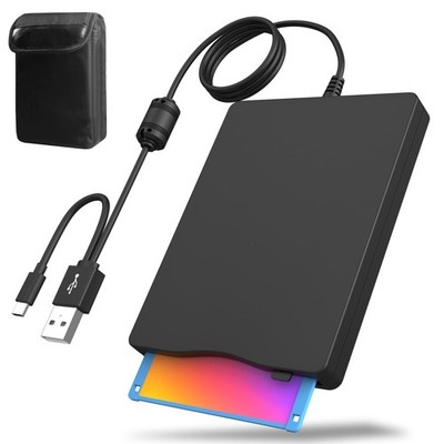 External Floppy Disk Drive with Carrying Case   3.5 inch Floppy Disk Reader U...