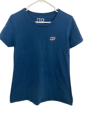 Diesel Power Gear Womens Blue ''Dont Tread On Me'' Graphic Tee Short Sleeve Large