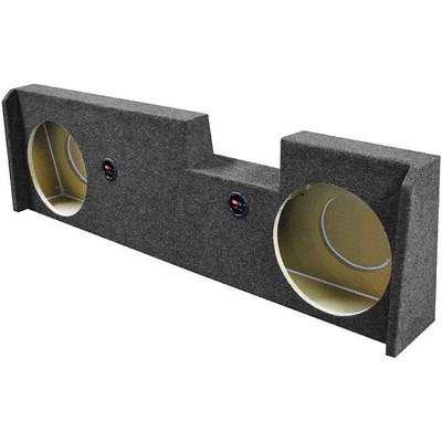 QPower GMC/Chevy Crew Cab '14-'18 Dual 12'' Empty Woofer Box