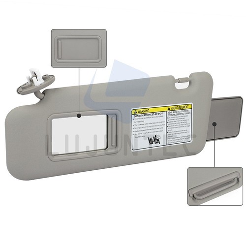 Gray Left Driver Side Sun Visor For Toyota Highlander 08-13 With Sunroof - Picture 5 of 10