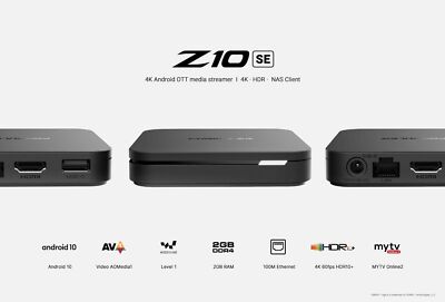 New 2024 Formuler Z10 SE Android 10 4K 2GB DDR4 Ram 4GB ROM WIFI 2.4G TV BOX