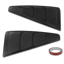 Carbon Look 1/4 Quarter Side Window Louvers Pair Fit For 2005-2014 Ford Mustang