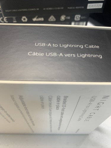 Native Union Night 10' Ft Braided weighted Lightning to USB-A Cable iphone ipad - Picture 3 of 3