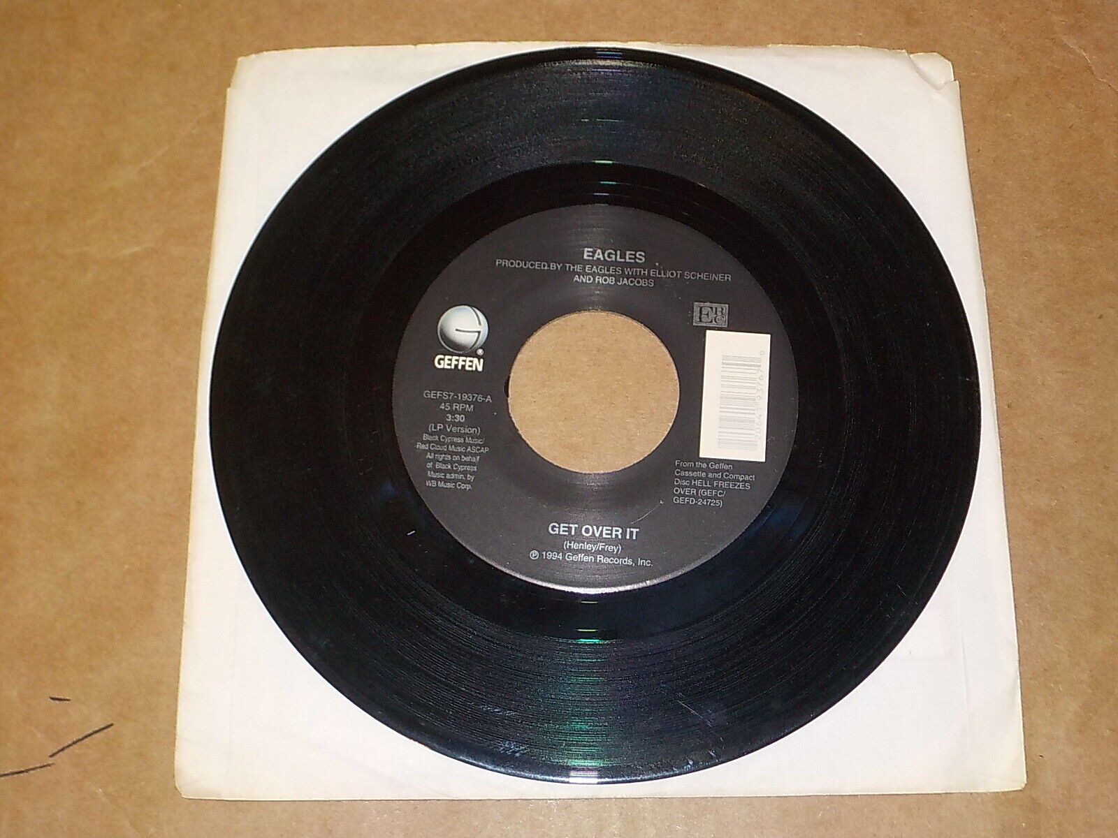 EAGLES Vinyl 45 Record "Get Over It" RE12847